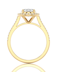 Celestial Mirage Halo Pave Diamond Engagement Ring