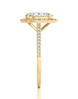 Celestial Mirage Halo Pave Diamond Engagement Ring