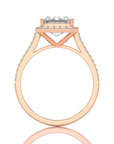 Celestial Mirage Halo Pave Diamond Engagement Ring
