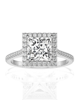 Celestial Mirage Halo Pave Diamond Engagement Ring
