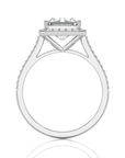 Celestial Mirage Halo Pave Diamond Engagement Ring