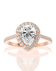 Celestial Mirage Halo Pave Diamond Engagement Ring