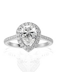 Celestial Mirage Halo Pave Diamond Engagement Ring