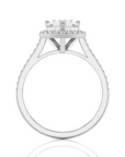 Celestial Mirage Halo Pave Diamond Engagement Ring