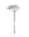Celestial Mirage Halo Pave Diamond Engagement Ring