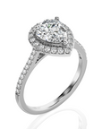Celestial Mirage Halo Pave Diamond Engagement Ring