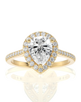 Celestial Mirage Halo Pave Diamond Engagement Ring