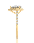 Celestial Mirage Halo Pave Diamond Engagement Ring