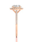 Celestial Mirage Halo Pave Diamond Engagement Ring