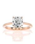 Cocktail Charm Solitaire Engagement Ring