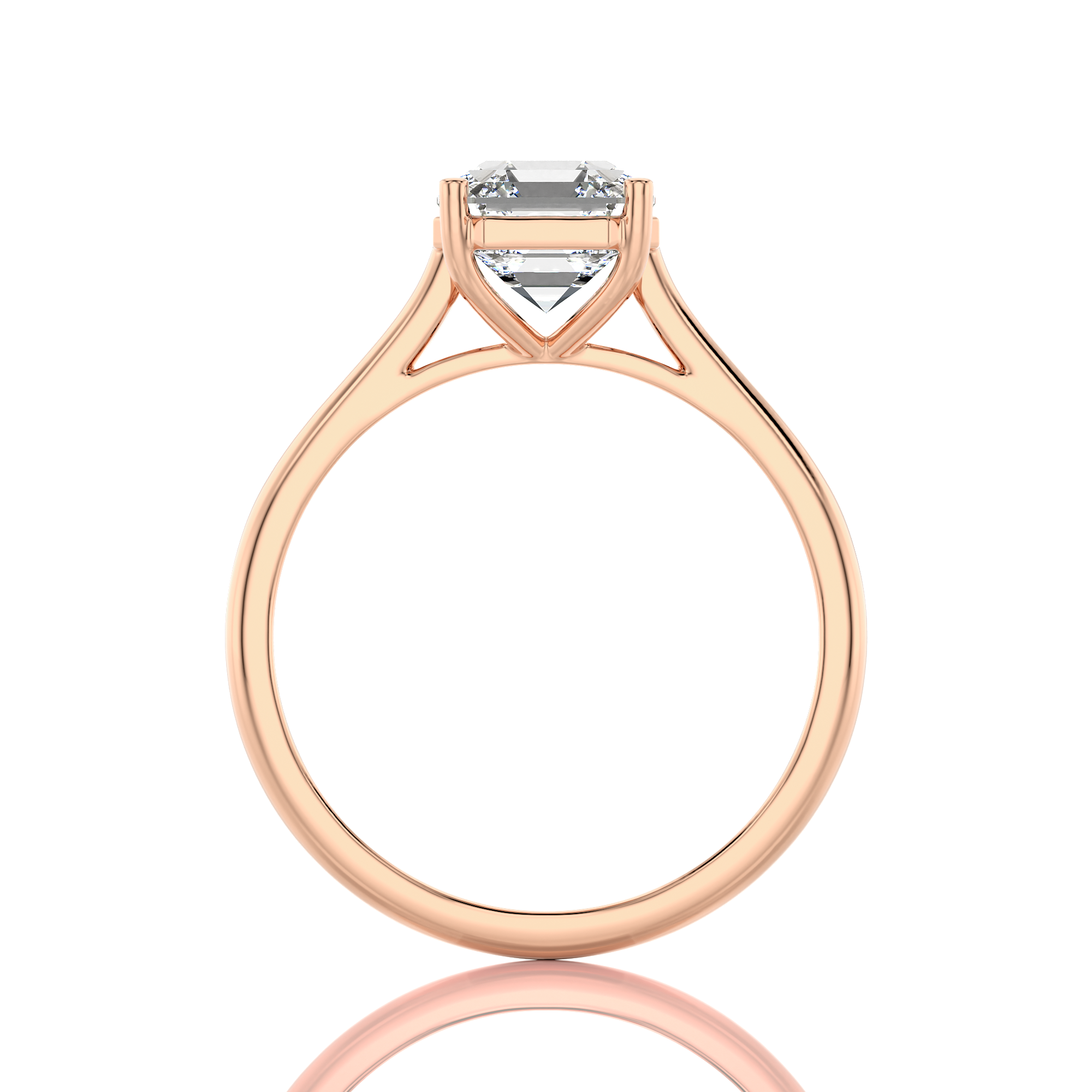 Cocktail Charm Solitaire Engagement Ring