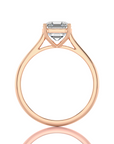 Cocktail Charm Solitaire Engagement Ring
