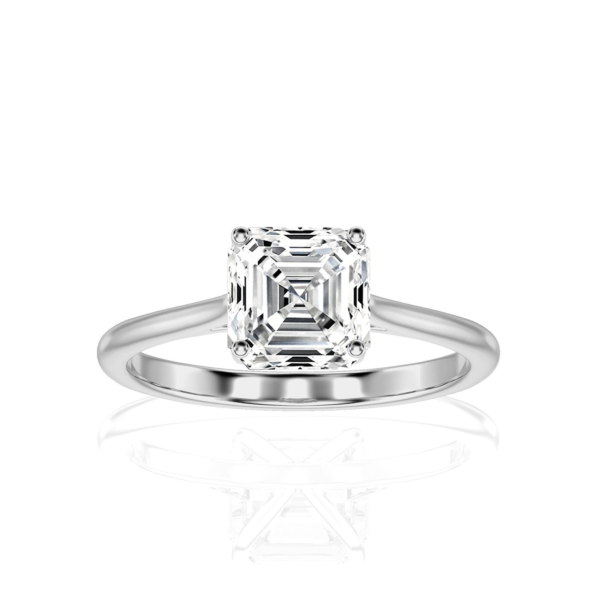 Cocktail Charm Solitaire Engagement Ring