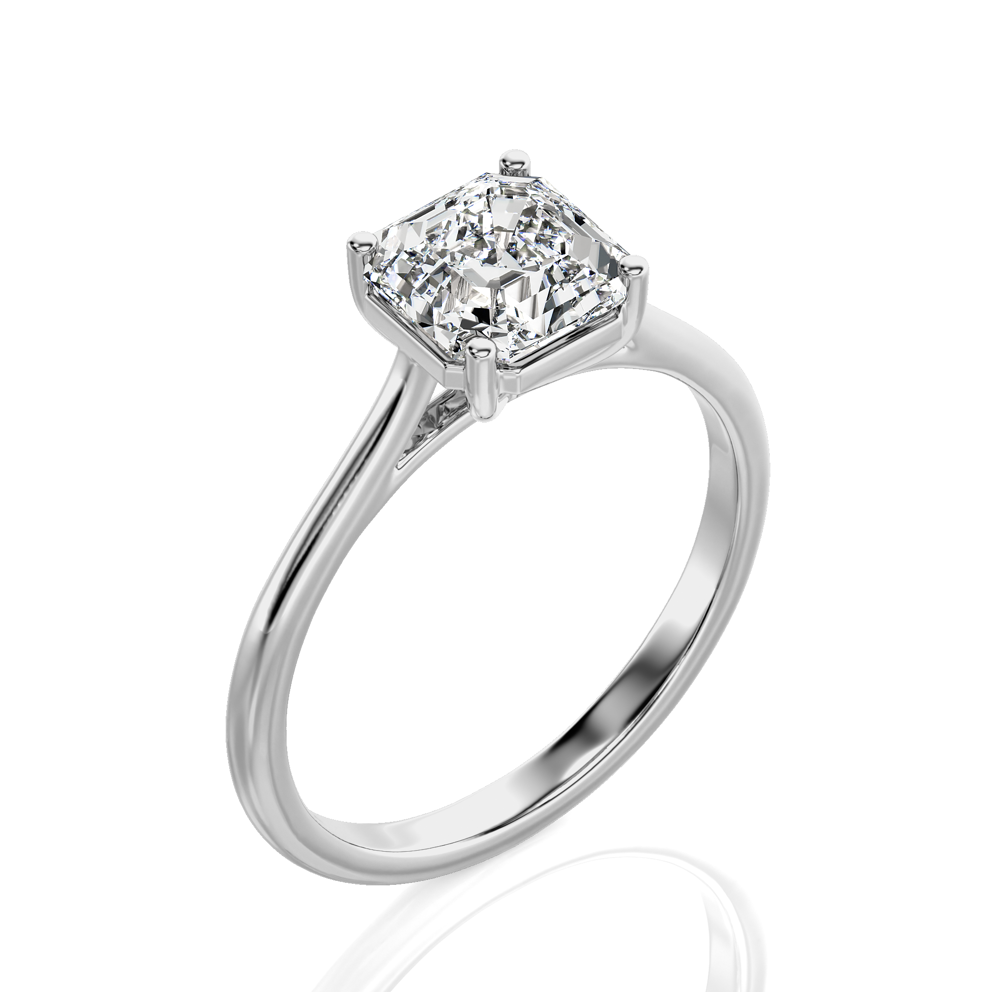 Cocktail Charm Solitaire Engagement Ring