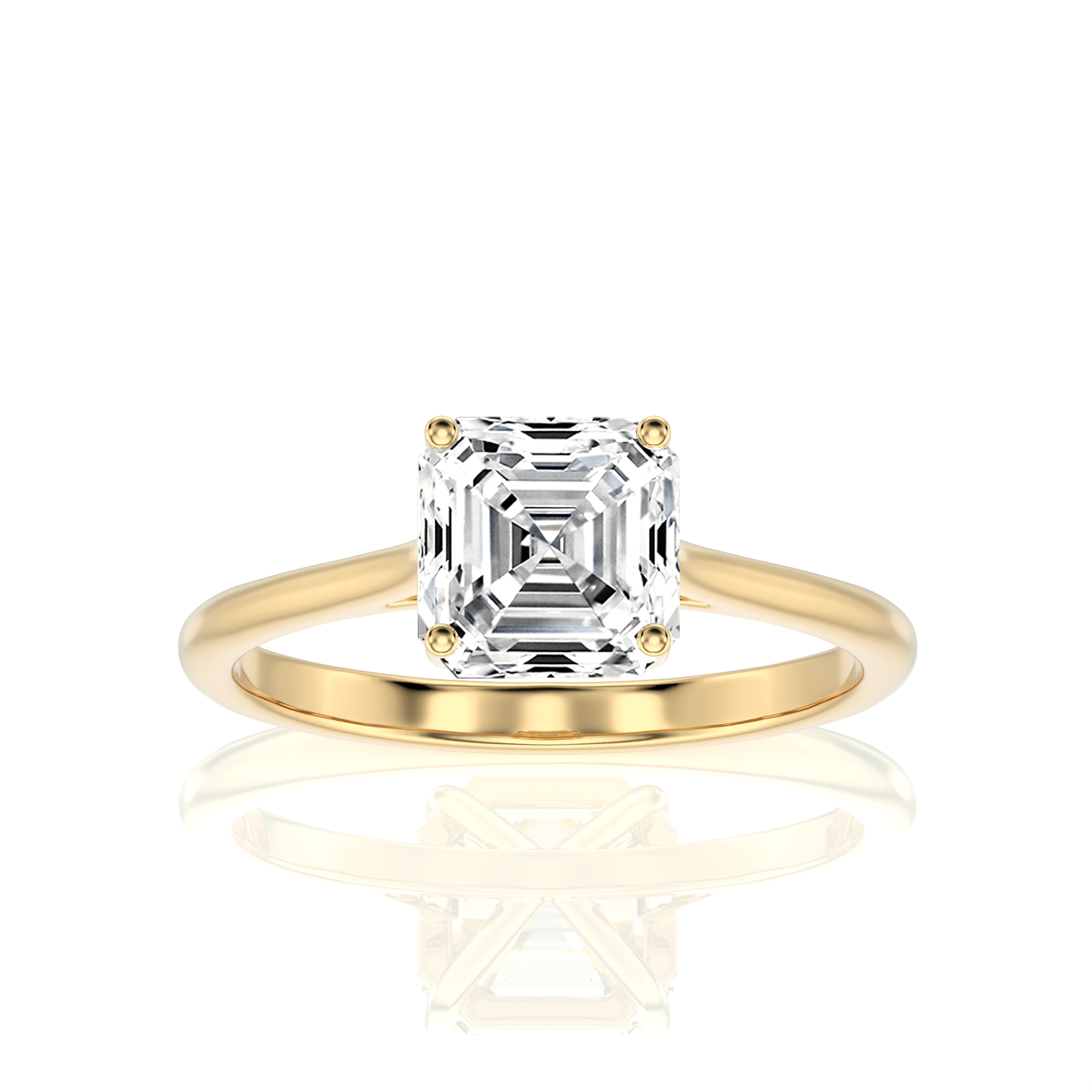 Cocktail Charm Solitaire Engagement Ring