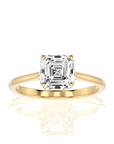 Cocktail Charm Solitaire Engagement Ring