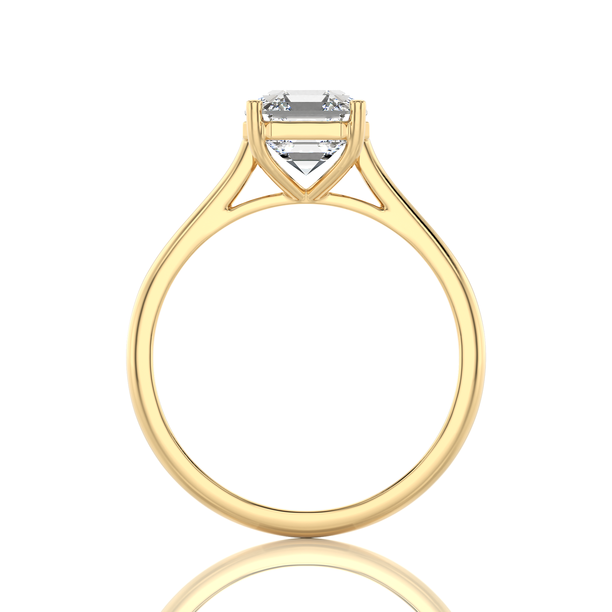 Cocktail Charm Solitaire Engagement Ring