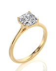 Cocktail Charm Solitaire Engagement Ring