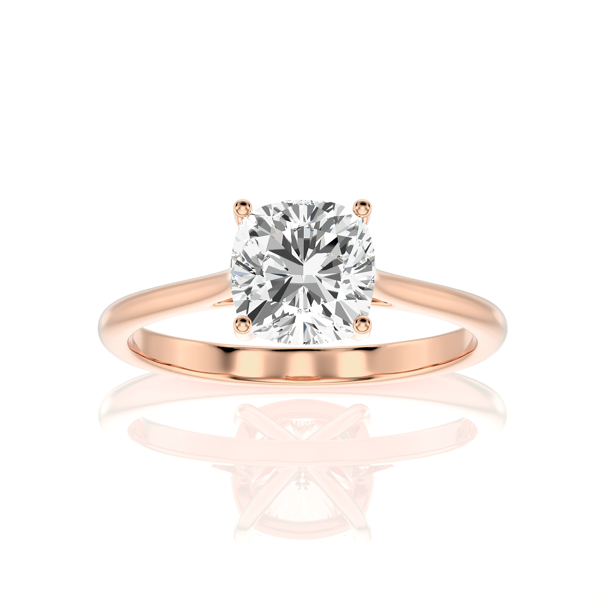 Cocktail Charm Solitaire Engagement Ring