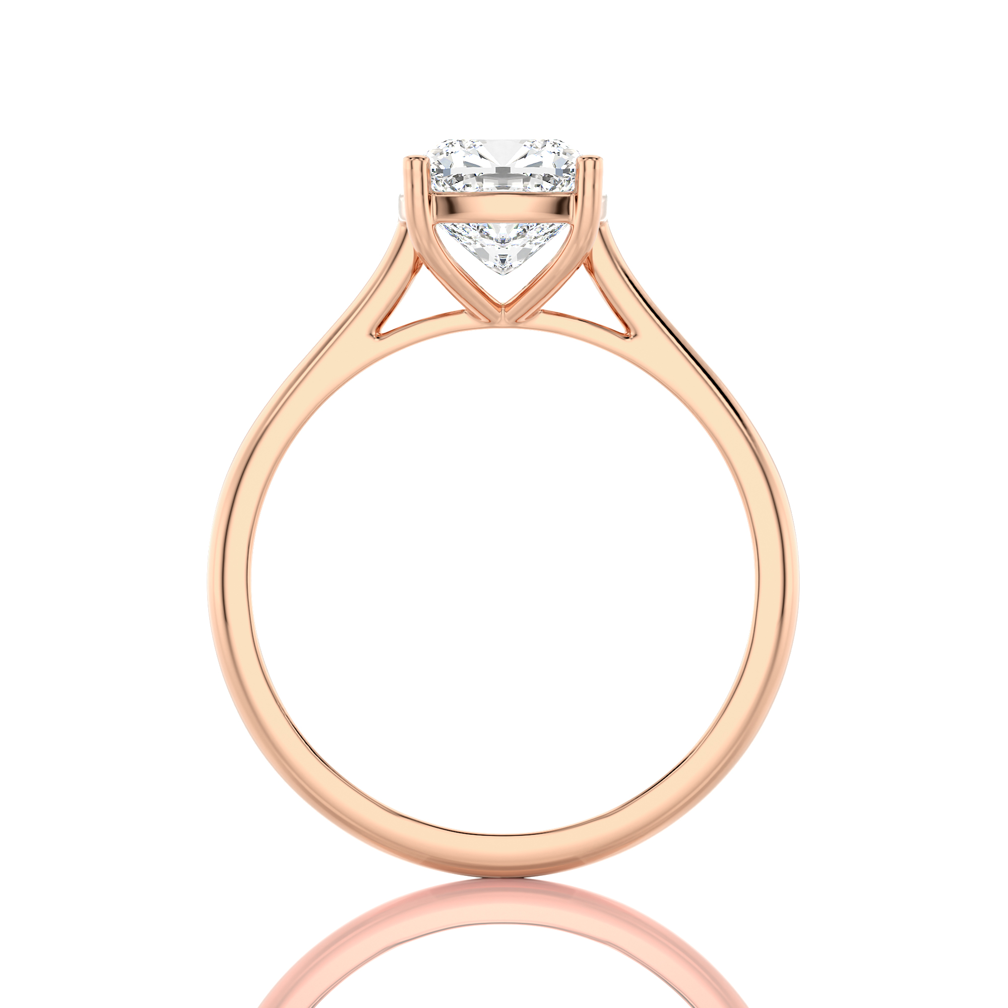 Cocktail Charm Solitaire Engagement Ring