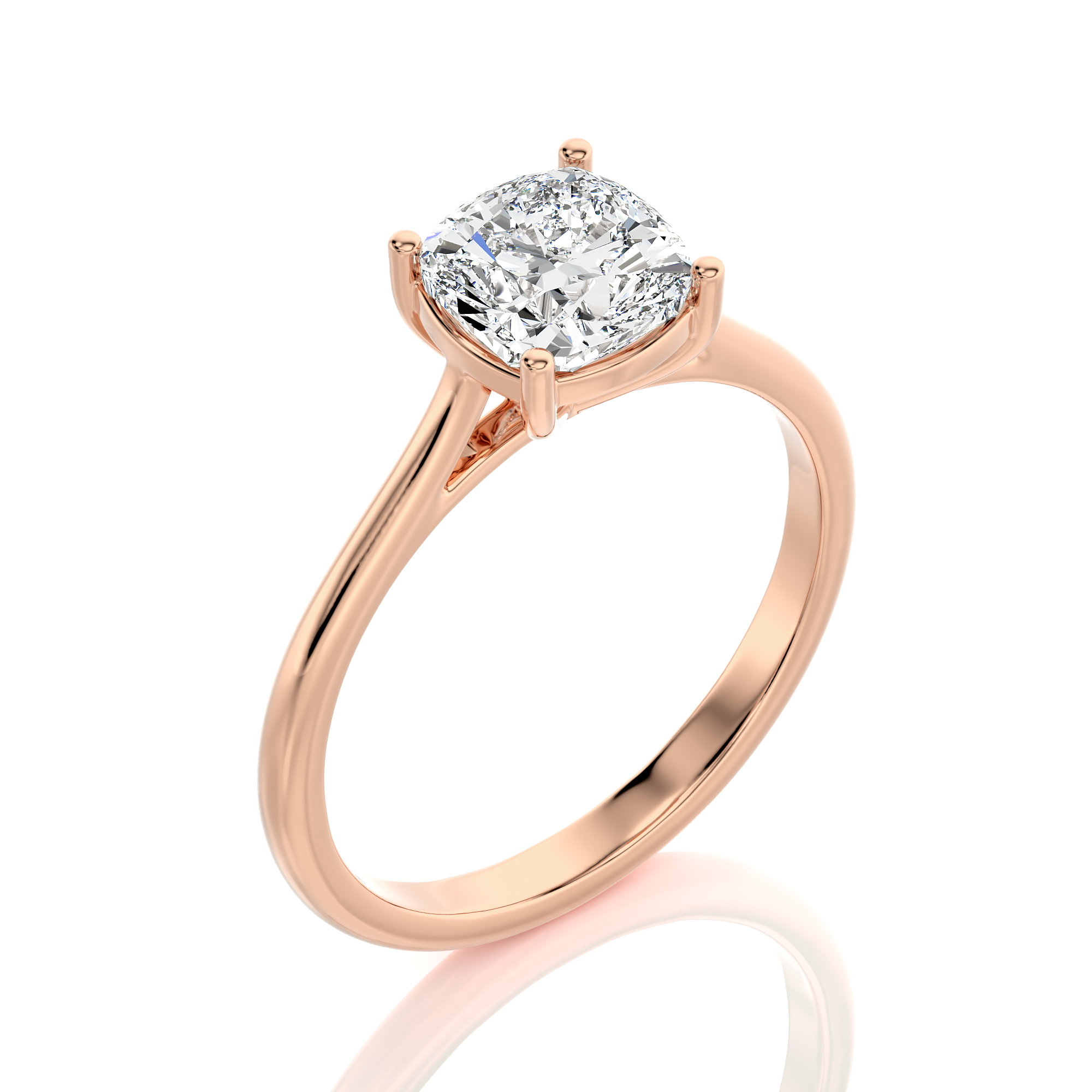 Cocktail Charm Solitaire Engagement Ring