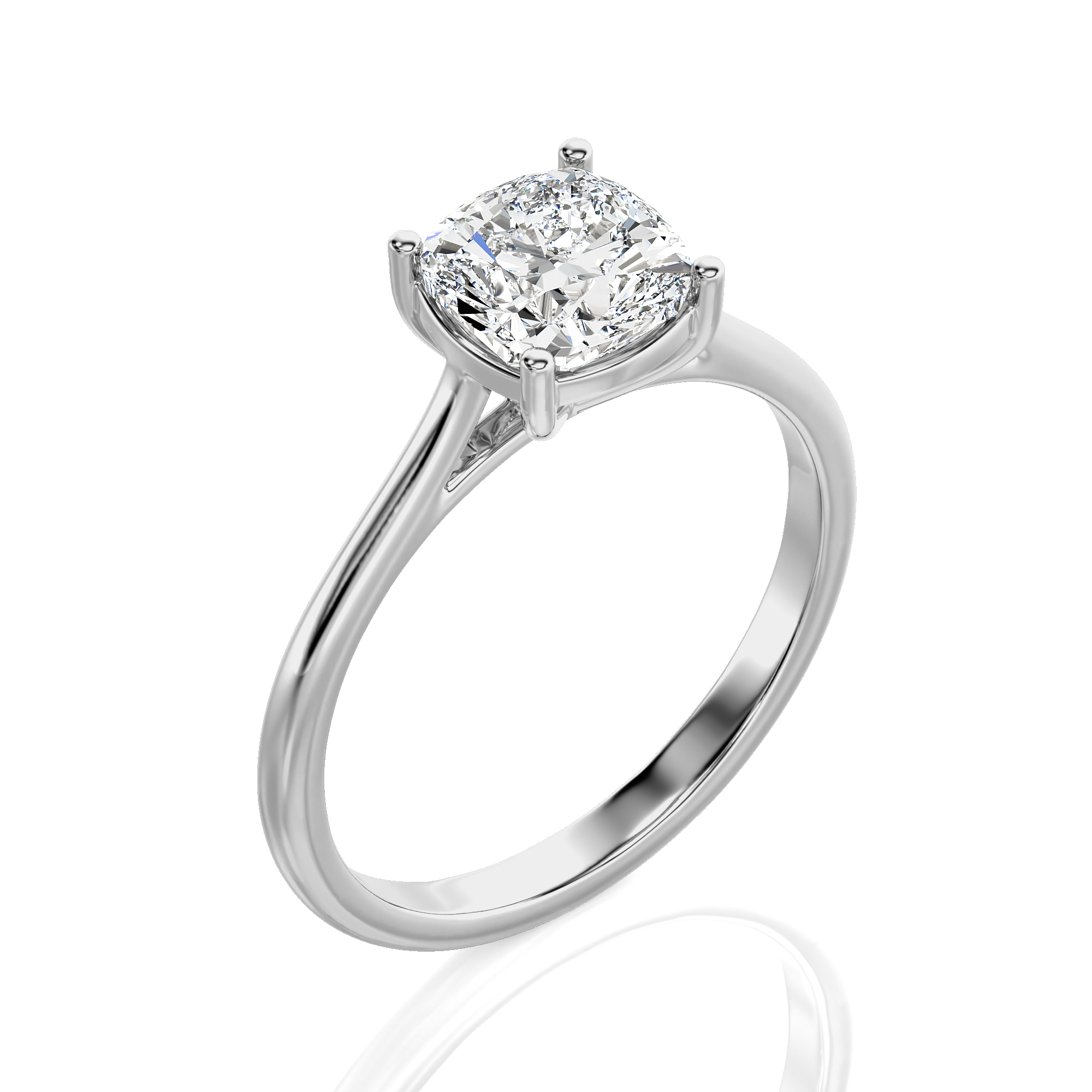 Cocktail Charm Solitaire Engagement Ring