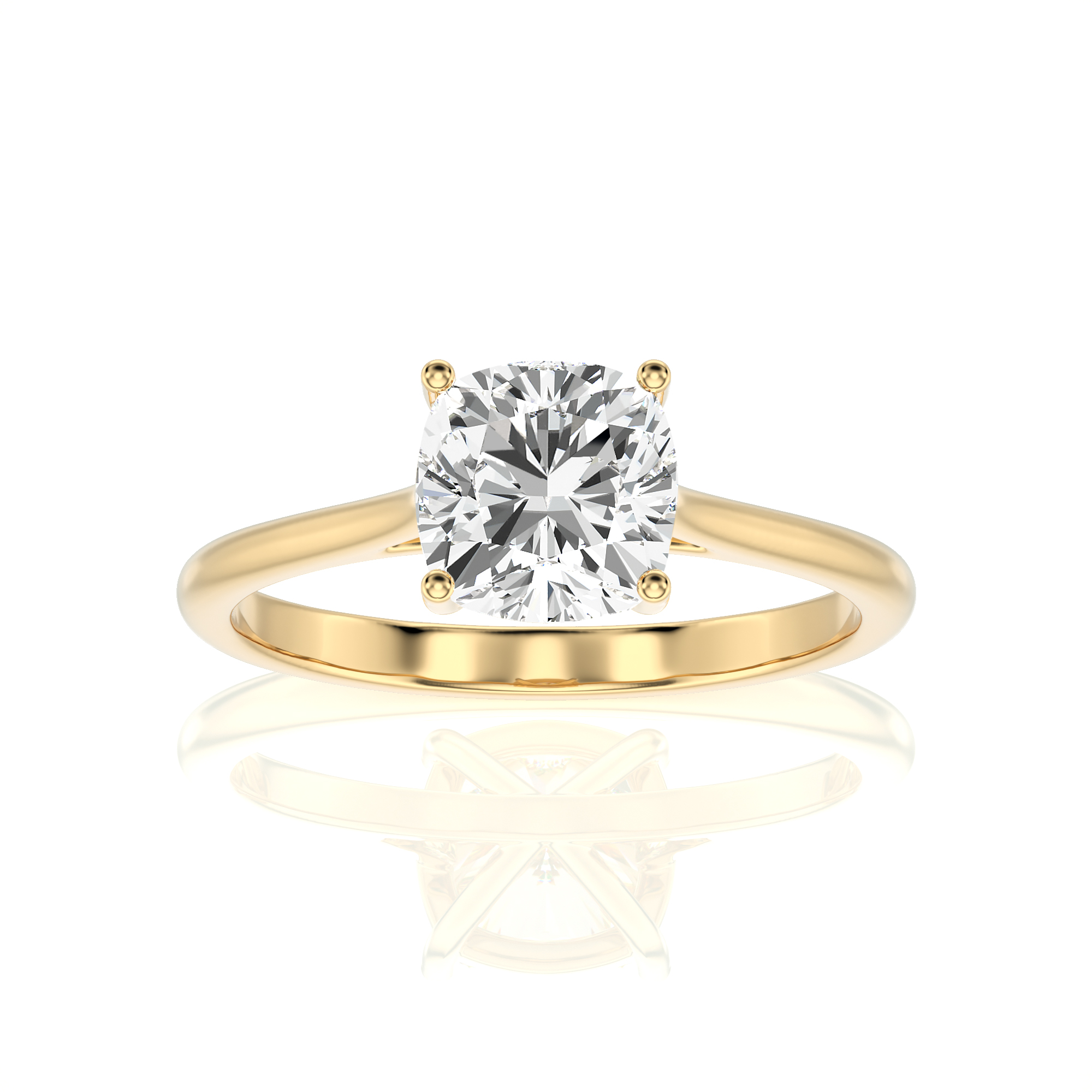 Cocktail Charm Solitaire Engagement Ring