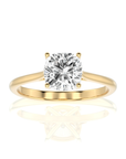 Cocktail Charm Solitaire Engagement Ring