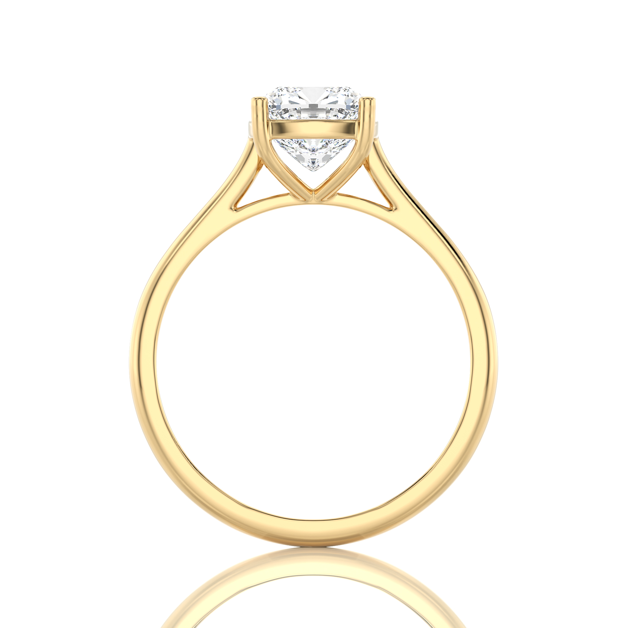 Cocktail Charm Solitaire Engagement Ring