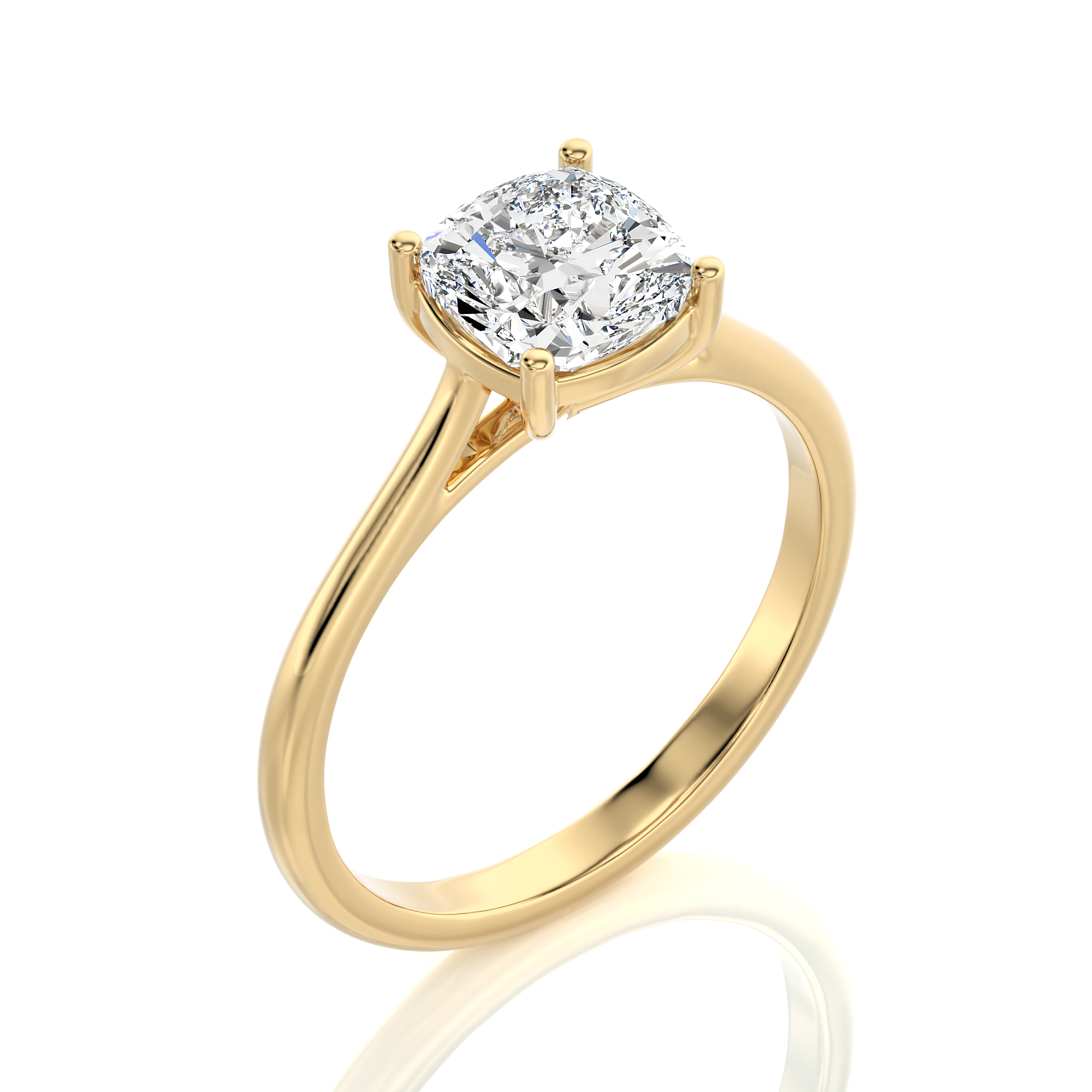 Cocktail Charm Solitaire Engagement Ring