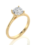 Cocktail Charm Solitaire Engagement Ring