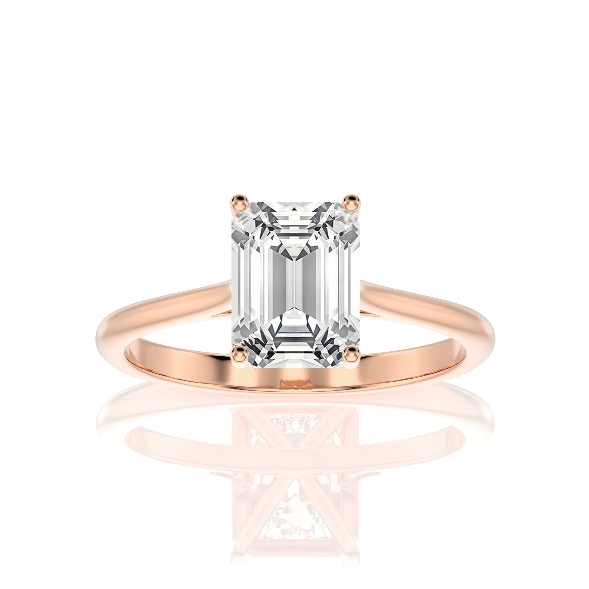 Cocktail Charm Solitaire Engagement Ring
