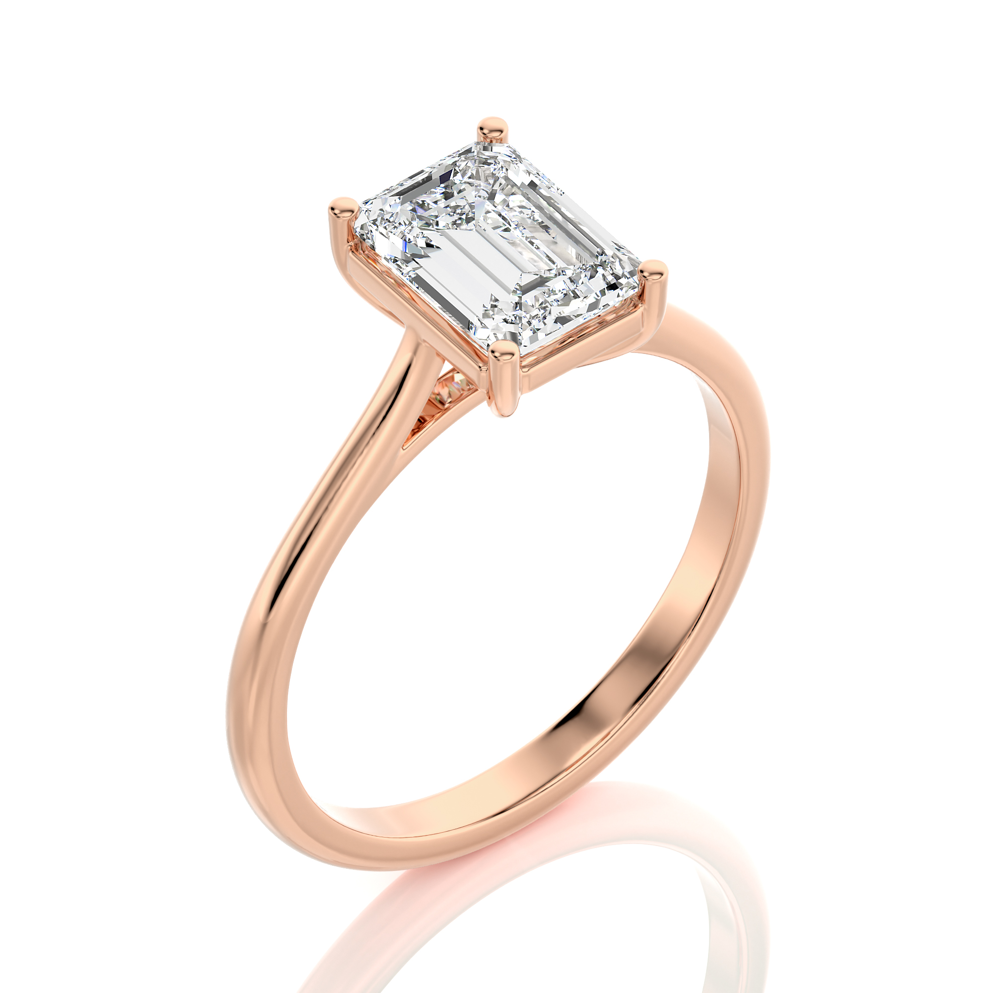 Cocktail Charm Solitaire Engagement Ring