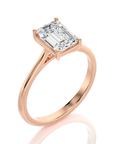 Cocktail Charm Solitaire Engagement Ring