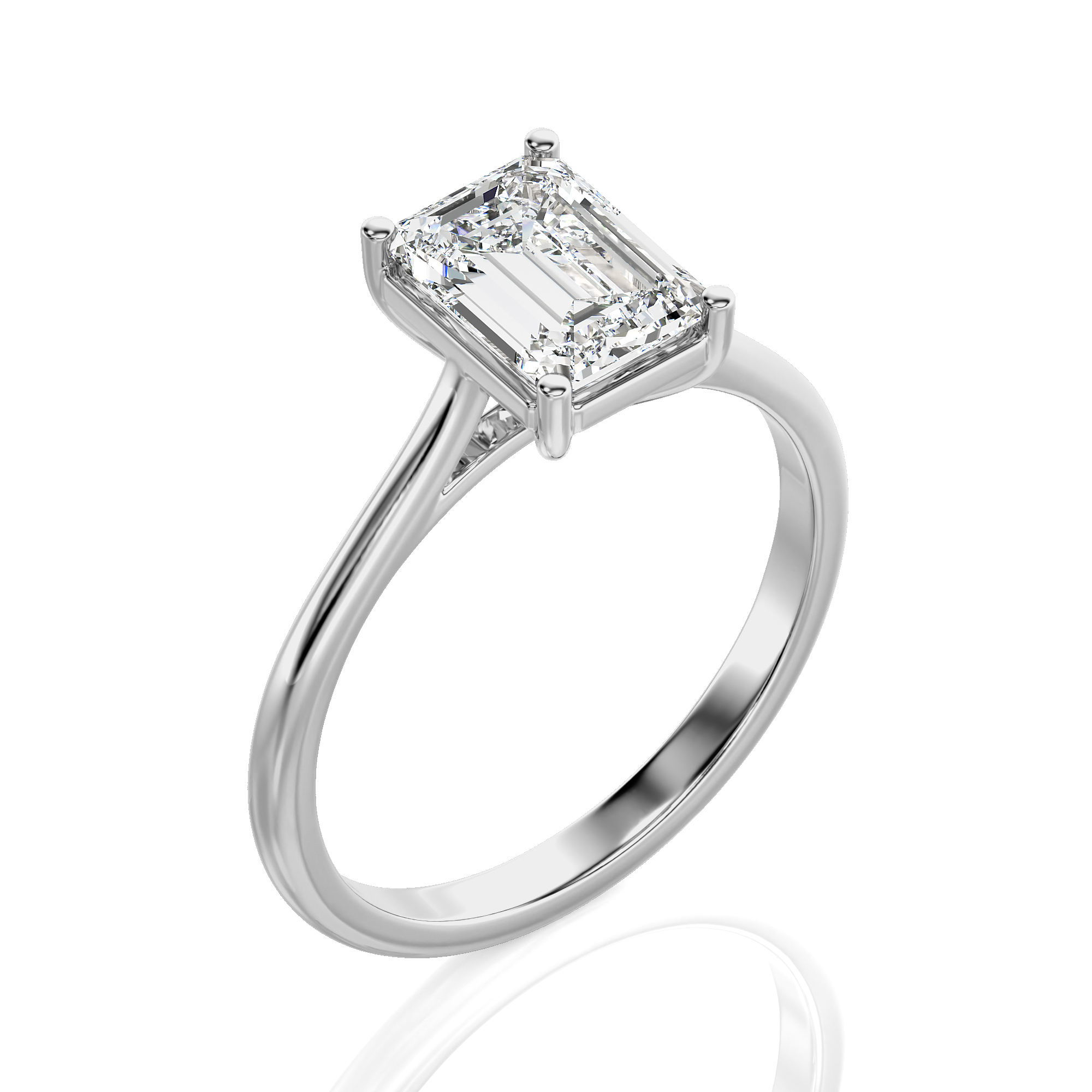 Cocktail Charm Solitaire Engagement Ring