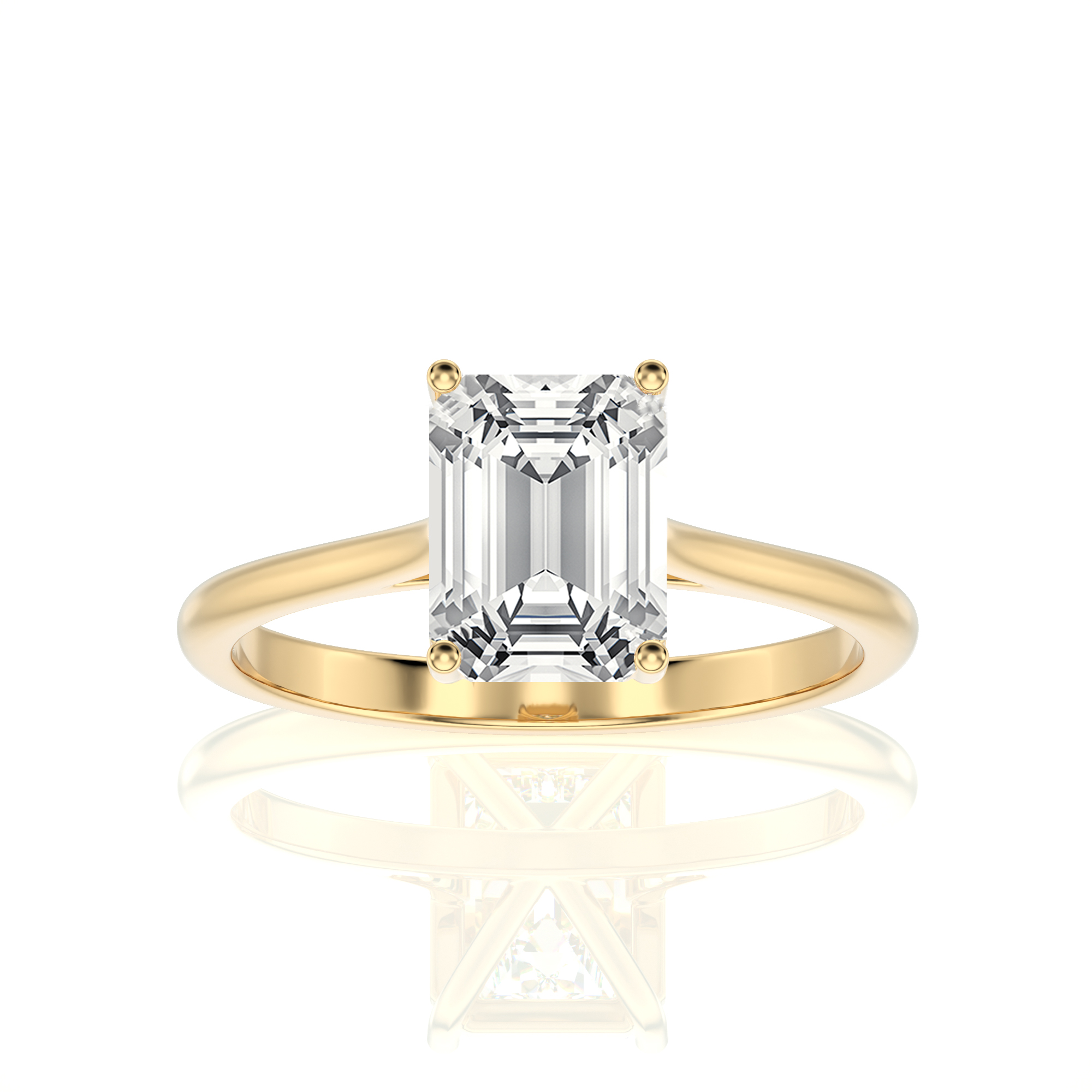 Cocktail Charm Solitaire Engagement Ring