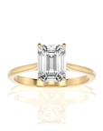 Cocktail Charm Solitaire Engagement Ring