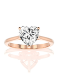 Cocktail Charm Solitaire Engagement Ring