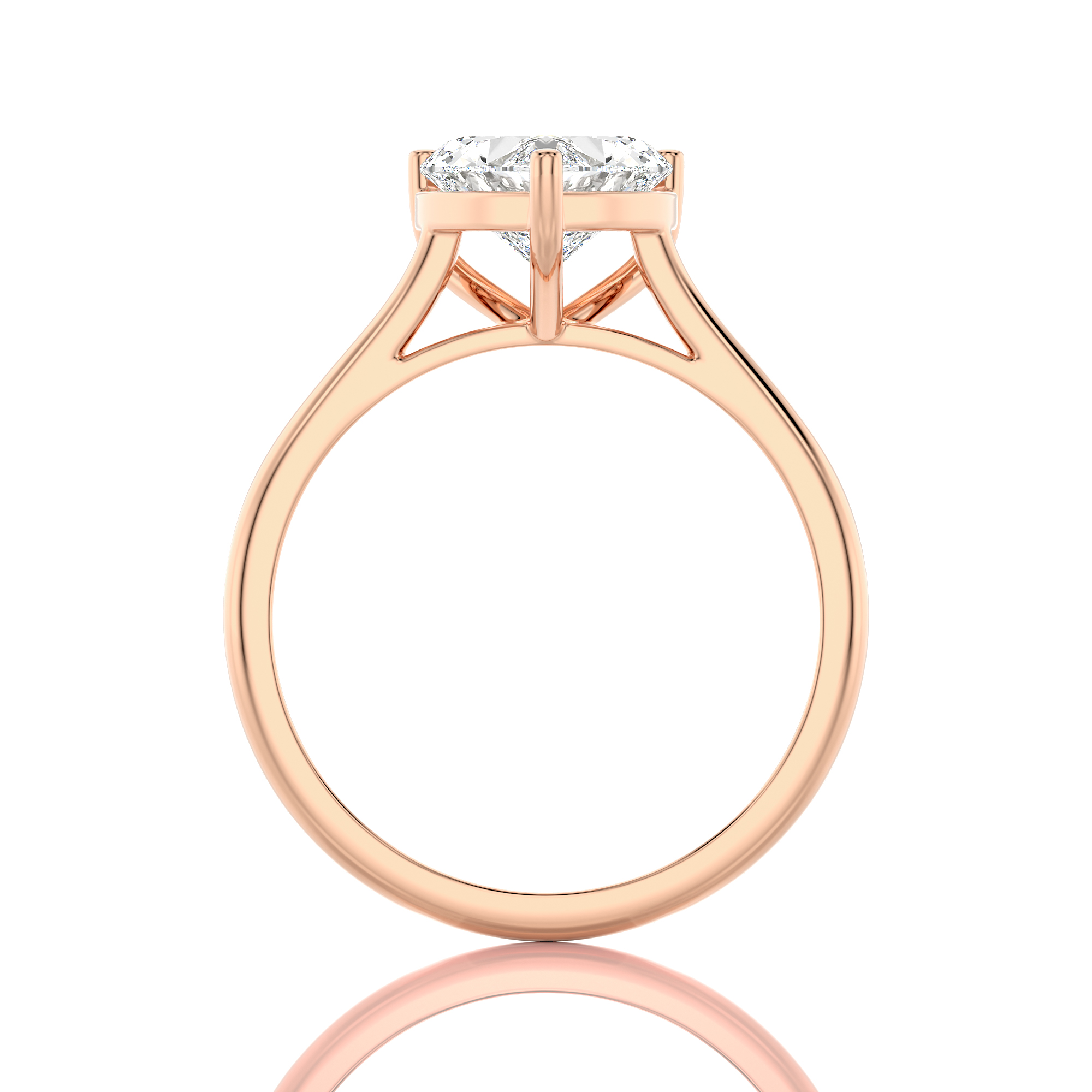 Cocktail Charm Solitaire Engagement Ring