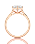 Cocktail Charm Solitaire Engagement Ring