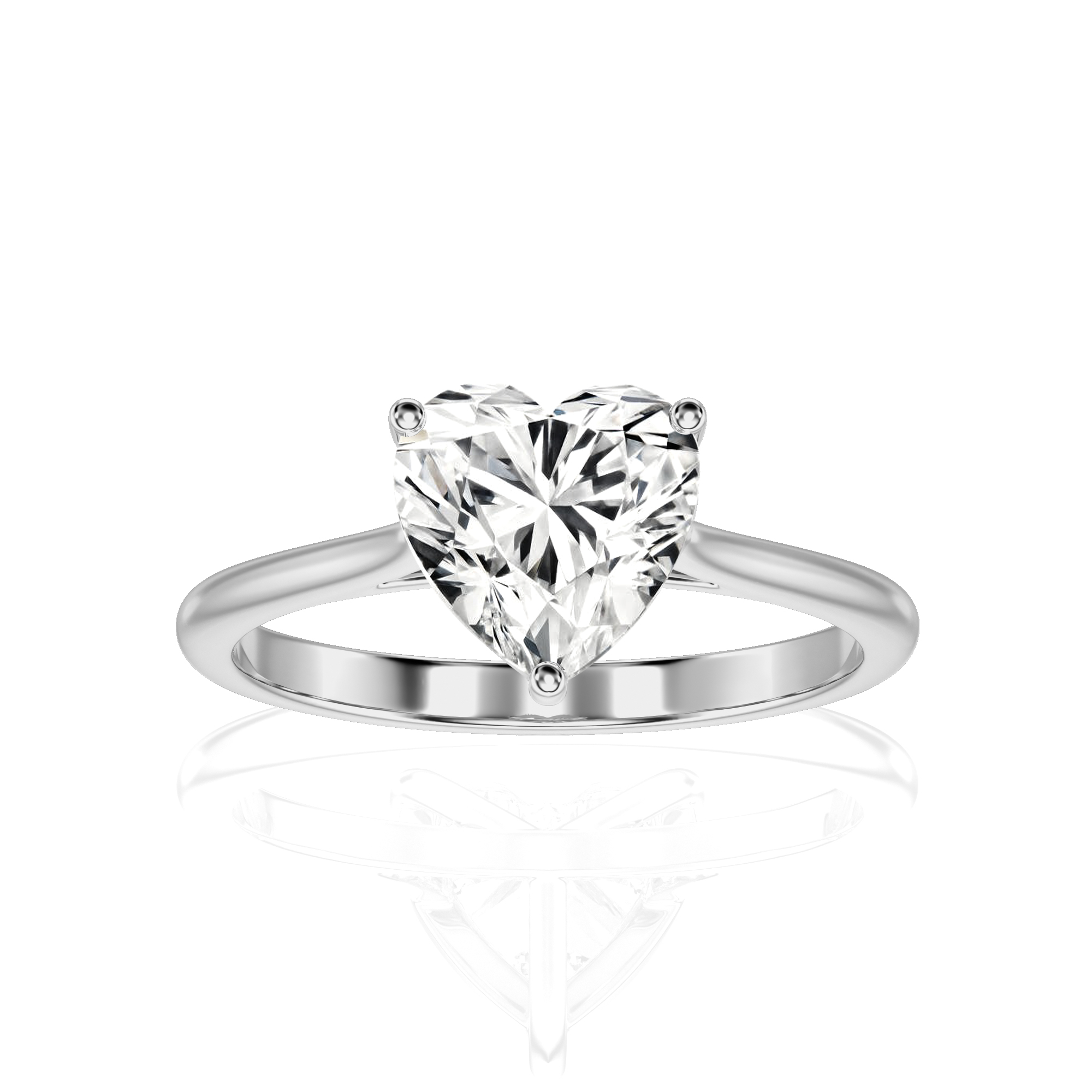 Cocktail Charm Solitaire Engagement Ring