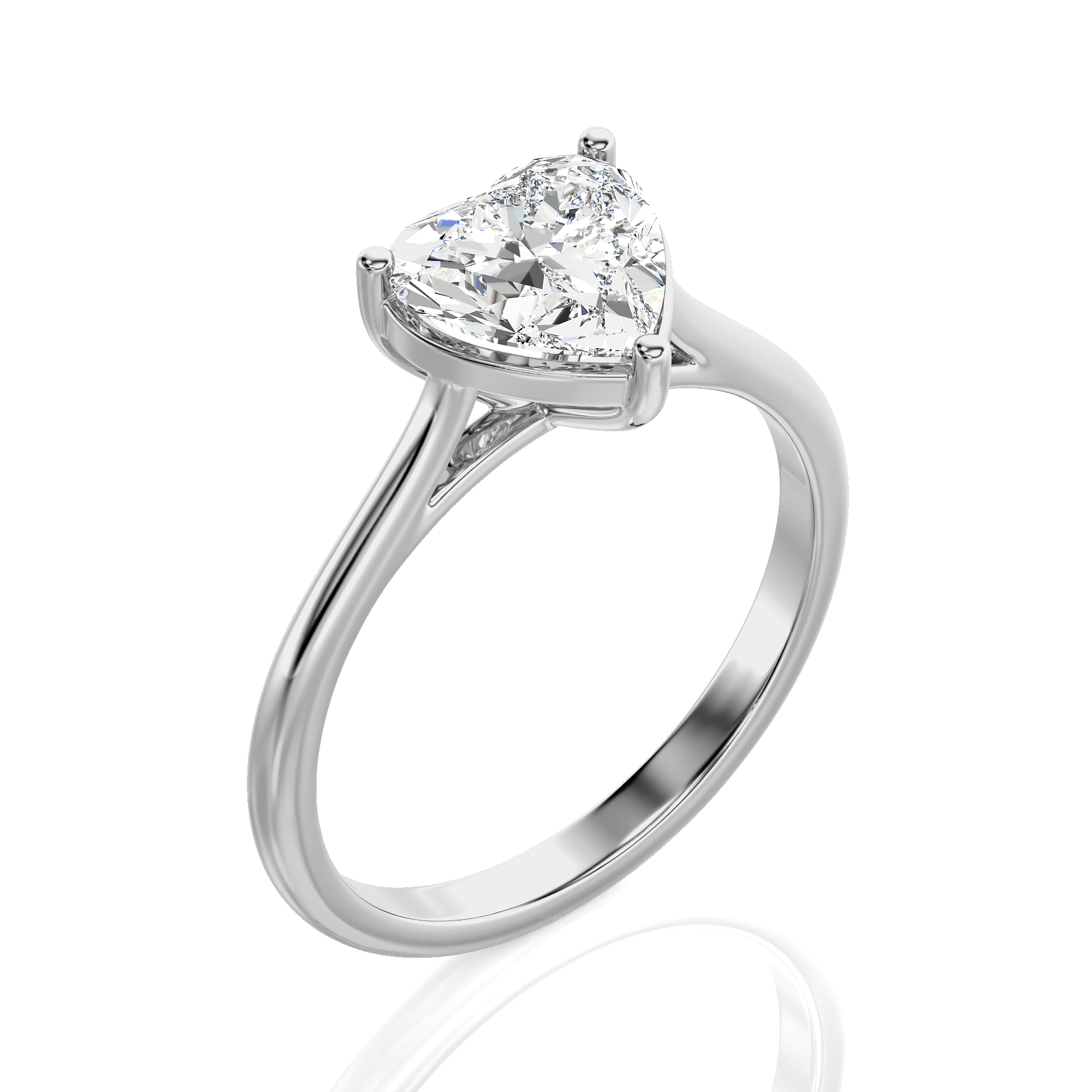 Cocktail Charm Solitaire Engagement Ring