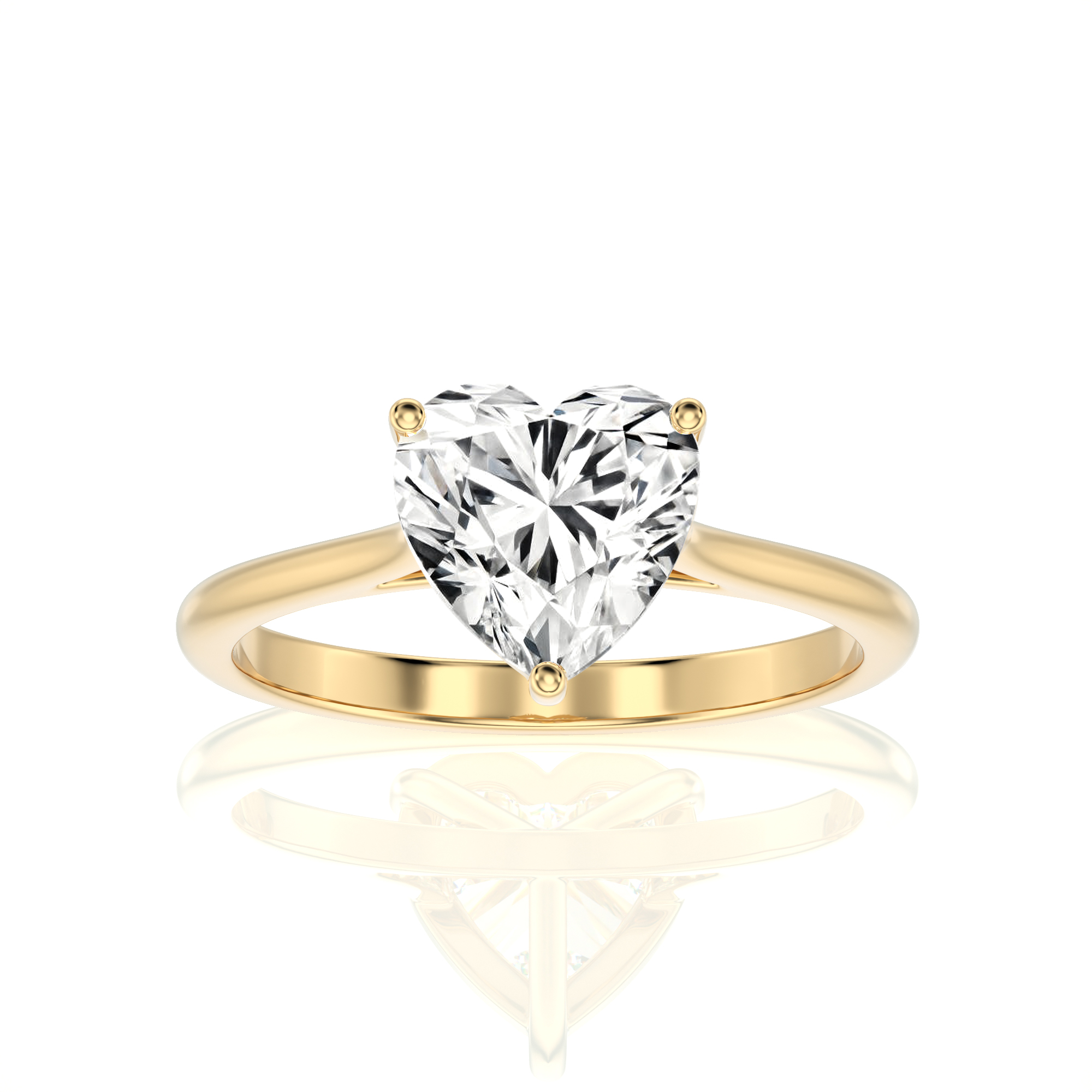 Cocktail Charm Solitaire Engagement Ring