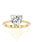 Cocktail Charm Solitaire Engagement Ring