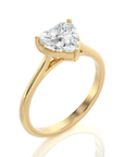 Cocktail Charm Solitaire Engagement Ring