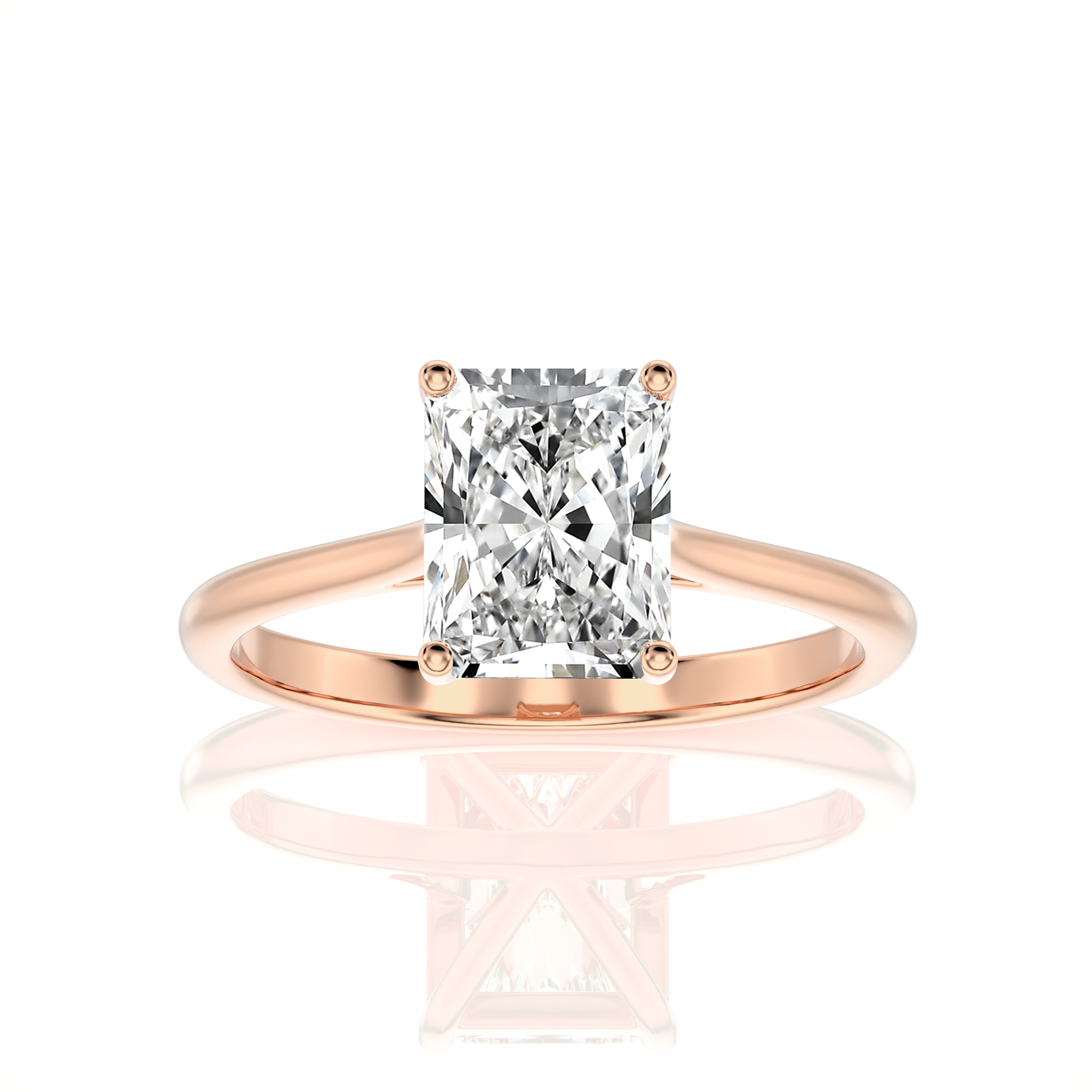 Cocktail Charm Solitaire Engagement Ring