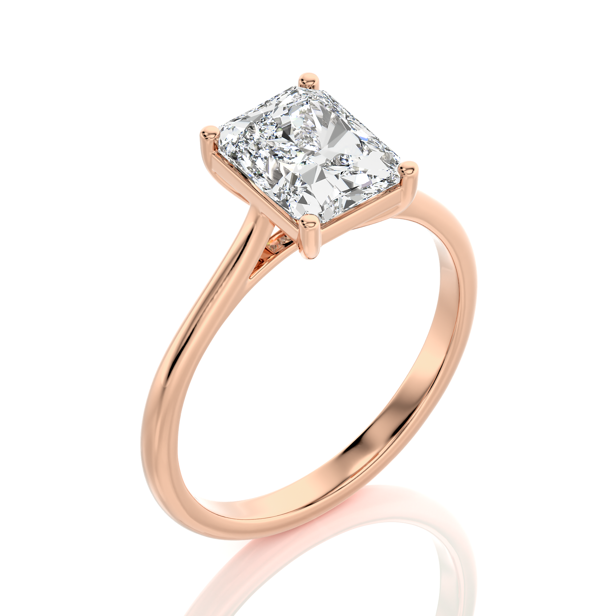 Cocktail Charm Solitaire Engagement Ring