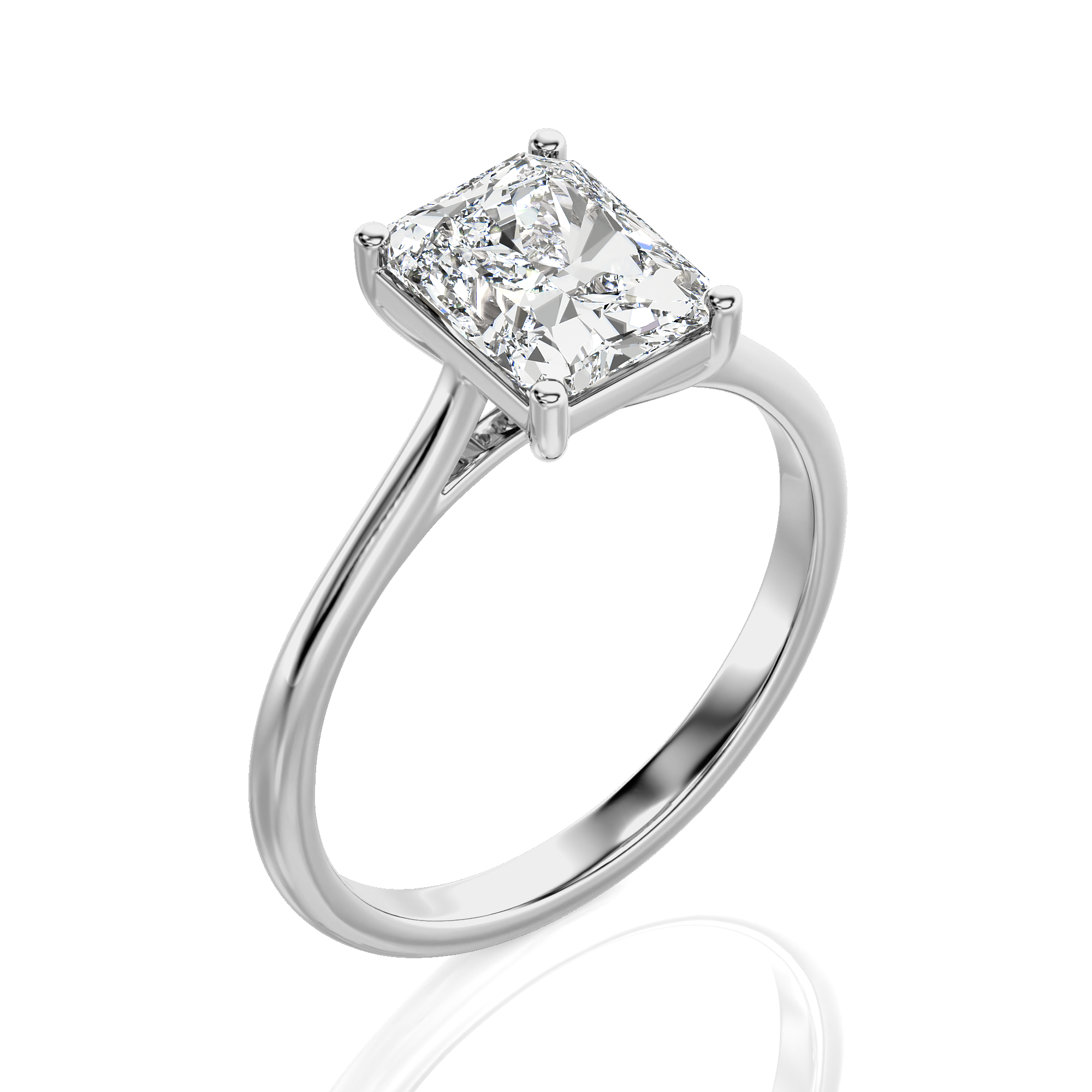 Cocktail Charm Solitaire Engagement Ring