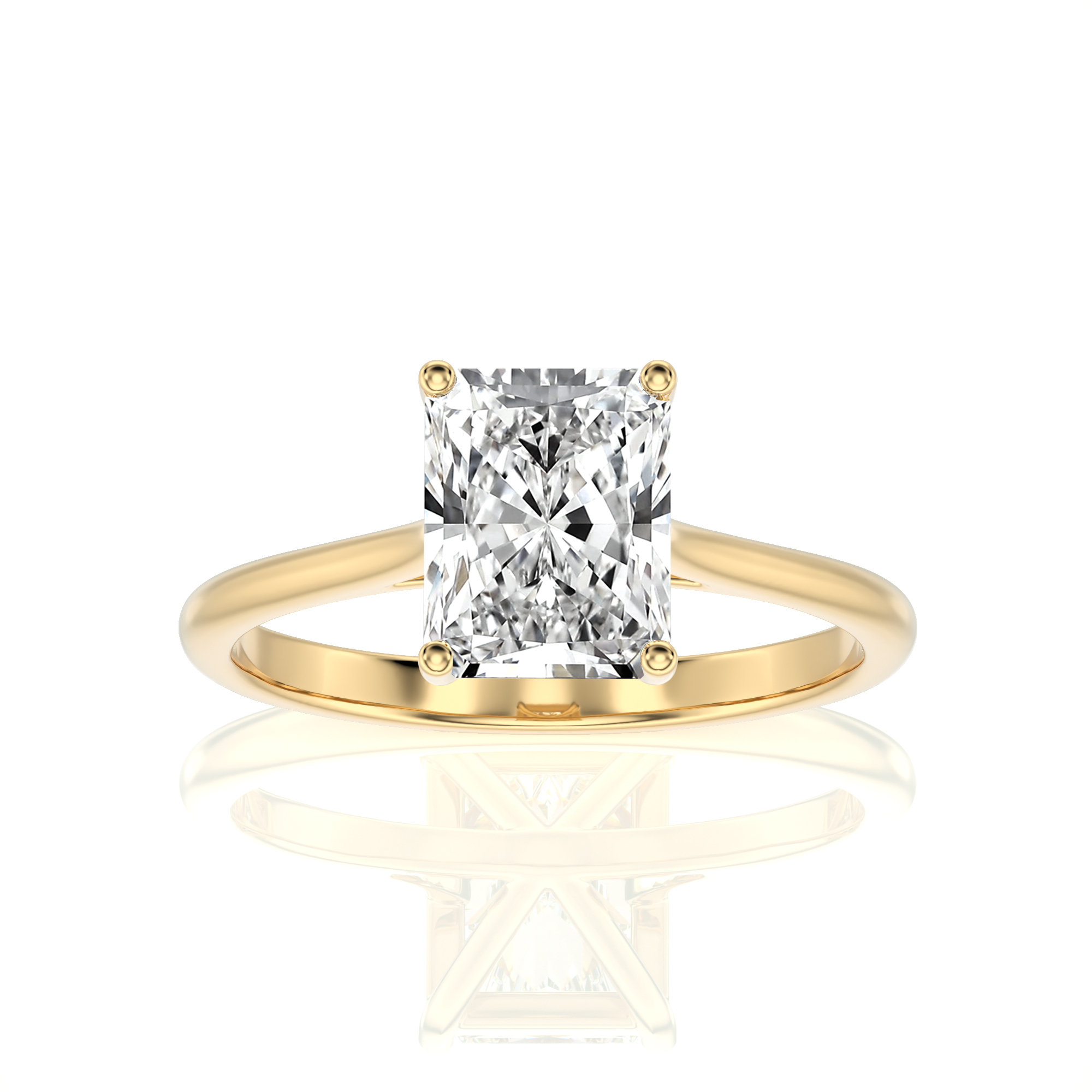 Cocktail Charm Solitaire Engagement Ring