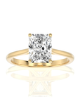 Cocktail Charm Solitaire Engagement Ring